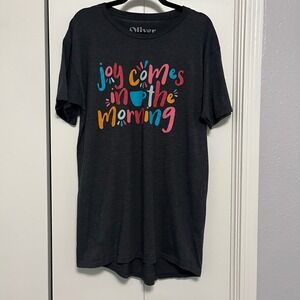 Oliver‎ & Otis Joy Comes In The Morning Graphic T-Shirt Womens Small